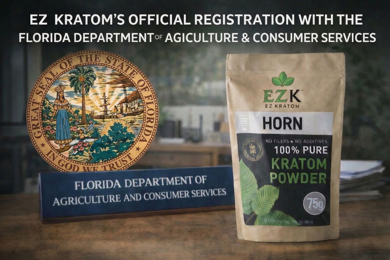 EZ Kratom’s Official Registration With the Florida Department of Agriculture & Consumer Services